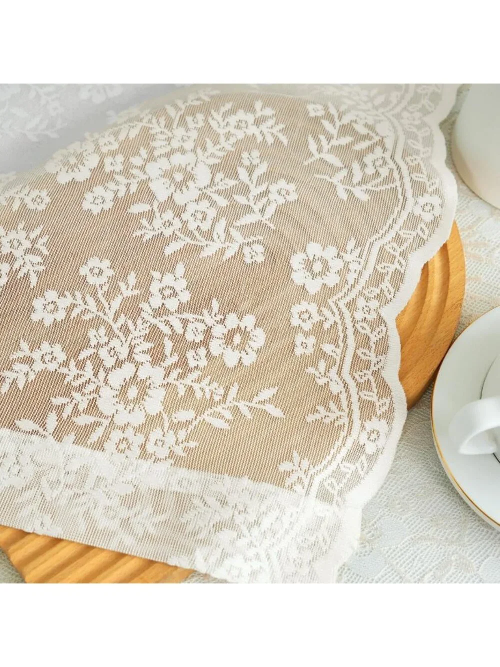 Vintage Lace Curtains - 2 Panels, 63